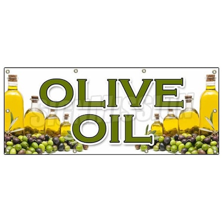 Signmission OLIVE OIL BANNER SIGN extra virgin cooking dinner salad mediterranean B-96 Olive Oil